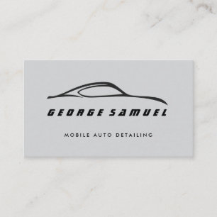 Cartão De Visita Reparo Personalizado de Carros e Detalhamento Auto