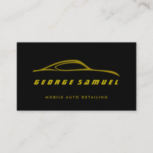 Cartão De Visita Reparo Personalizado de Carros e Detalhamento Auto