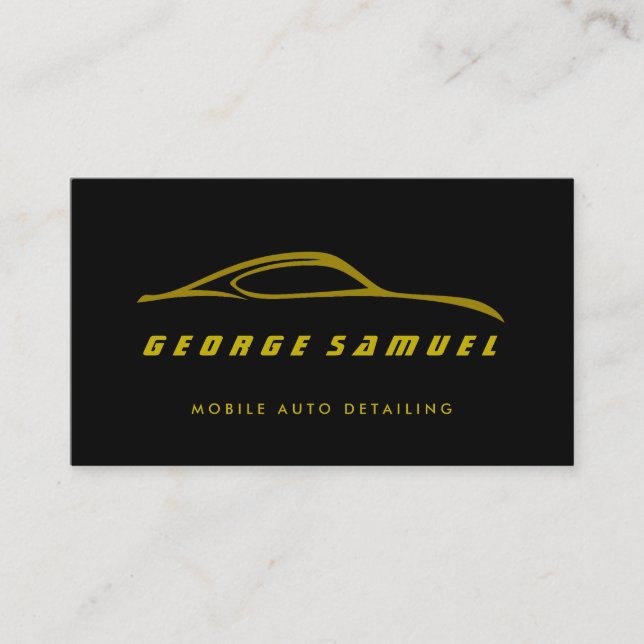 Cartão De Visita Reparo Personalizado de Carros e Detalhamento Auto (Frente)