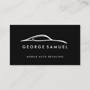 Cartão De Visita Reparo Personalizado de Carros e Detalhamento Auto