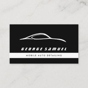 Cartão De Visita Reparo Personalizado de Carros e Detalhamento Auto