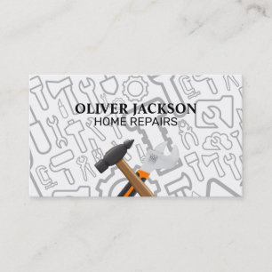 Cartão De Visita Reparo Residencial Ferramentas Manuais Constru