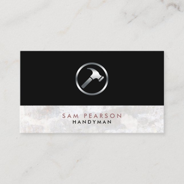 Cartão De Visita Reparos na Casa de Handyman (Frente)