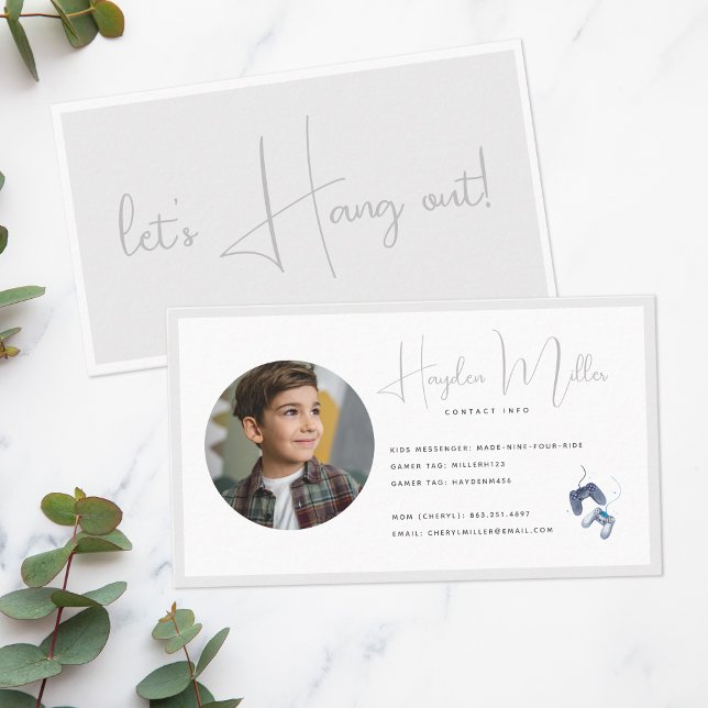 Cartão De Visita Reprodução da Criança | Informações de contato da  (Criador carregado)