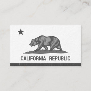 Cartão De Visita República de Califórnia (preto)