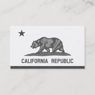 Cartão De Visita República de Califórnia (preto)