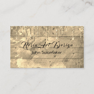 Cartão de visita Resin Art Glossy