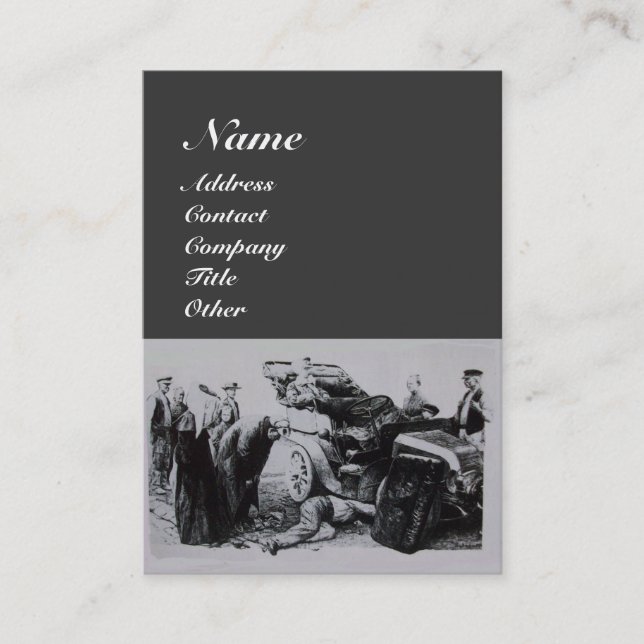 Cartão De Visita RESTAURAÇÃO AUTOMOTIVA, reparação de automóveis (Frente)