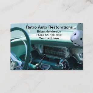 Cartão De Visita Restauração de Automotive Classic
