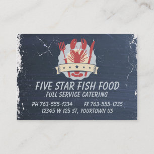 Cartão De Visita restauração de cinco estrelas do cozinheiro chef