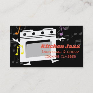 Cartão De Visita Restauração de cozinheiros de forno de dança