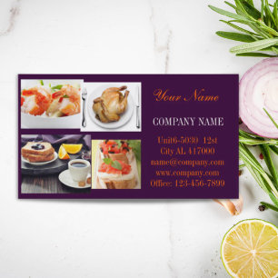 Cartão De Visita Restauração privada do cozinheiro chefe da galin