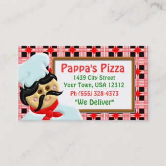 Cartão De Visita Restaurante da pizza