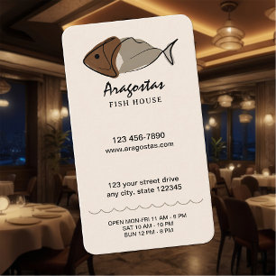 Cartão De Visita Restaurante de frutos do mar