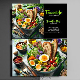 Cartão De Visita Restaurante de Saladas