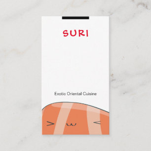 Cartão De Visita Restaurante de Sushi
