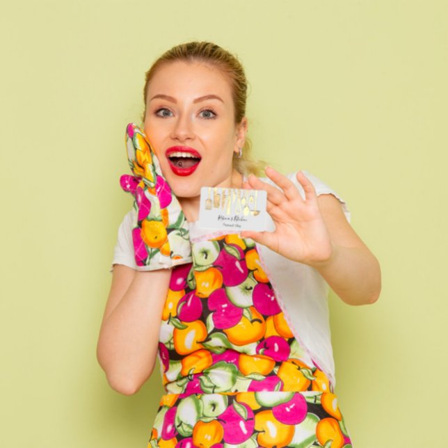 Cartão De Visita Restaurante do Chef Pessoal do cozinhar que cozinh (Criador carregado)