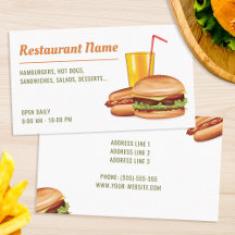 Restaurante Fast Food Moderno Hambúrguer Lanchonet