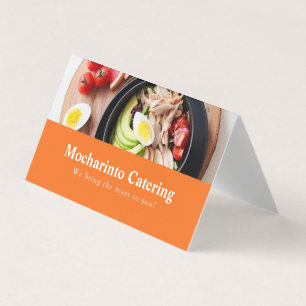 Cartão De Visita Restaurante sofisticado e catering de alimentos