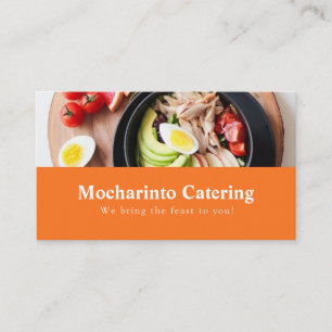 Cartão De Visita Restaurante sofisticado e catering de alimentos pr