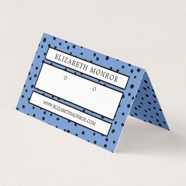 Cartão De Visita Retentor de Ouvido Pontilhado, Placa de Vídeo de J (Frente)