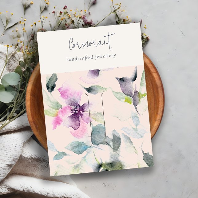 Cartão De Visita Retentor de pinos do grampo flexível roxo rosa (Criador carregado)