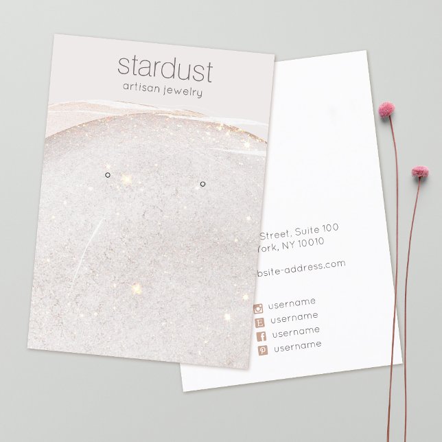 Cartão De Visita Retentor de Vídeo de Gravação de Aquarela Suave (Criador carregado)