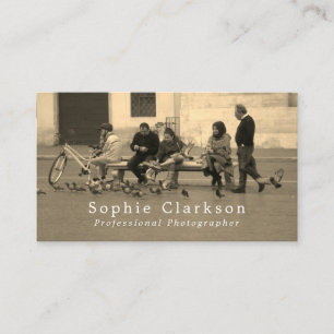 Cartão De Visita Retrato da multidão, fotógrafo, fotografia