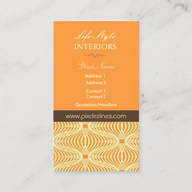 Cartão de visita retro (Frente)