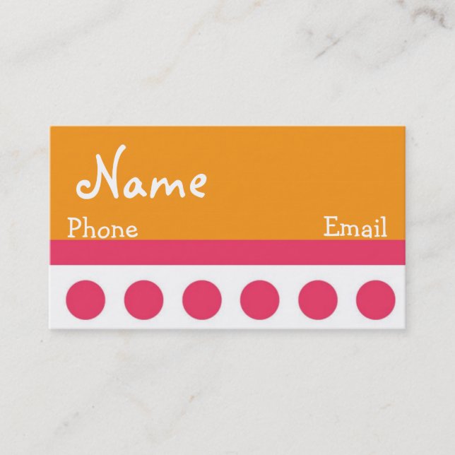 Cartão de visita retro (Frente)