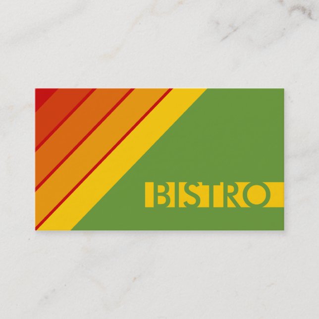 Cartão De Visita retro BISTRO (Frente)