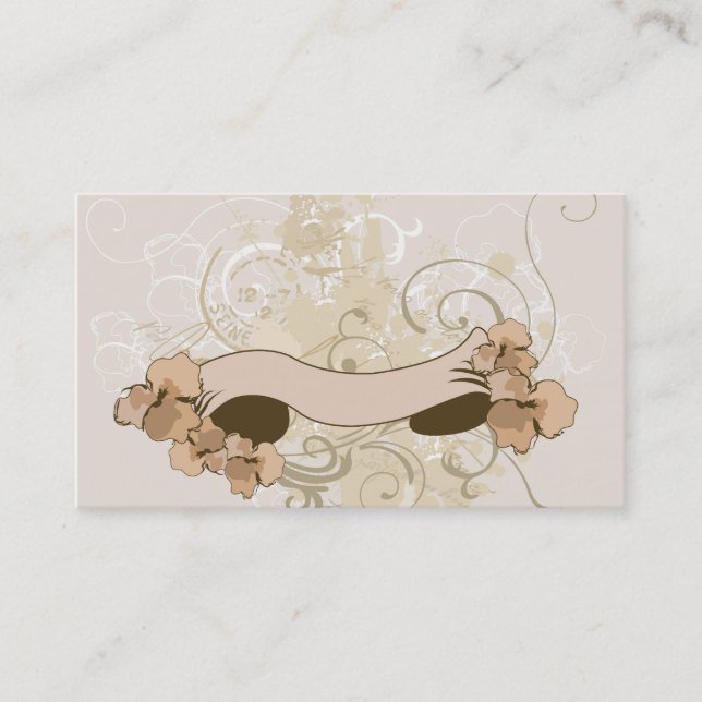 Cartão de visita retro da bandeira (Frente)