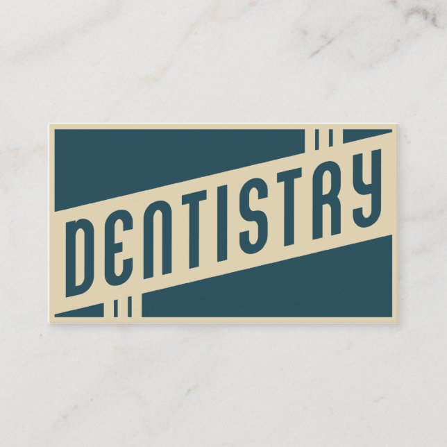 Cartão De Visita retro dentista (Frente)