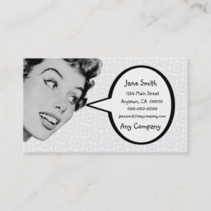 Cartão De Visita Retro diga V4