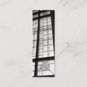 Cartão de visita retro do ~ da clarabóia