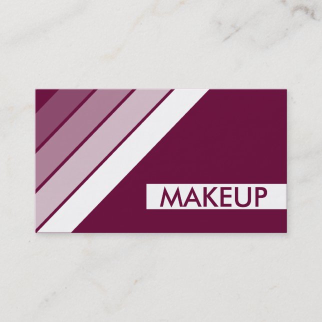 Cartão De Visita retro MAKEUP (Frente)
