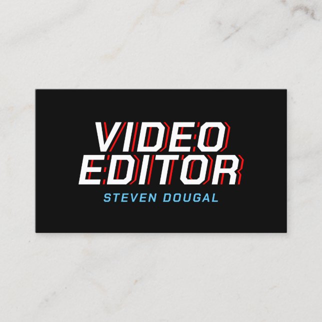 Cartão De Visita Retro-minimalista profissional (Frente)