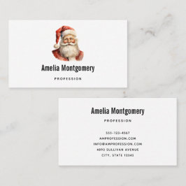 Cartão De Visita Retro Natal Papai Noel