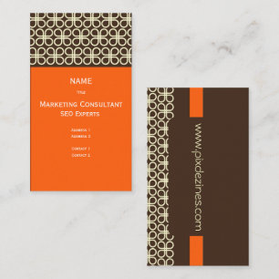 Cartão de visita retrô para designers