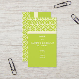 Cartão de Visita Retro para Designers/Cor DIY