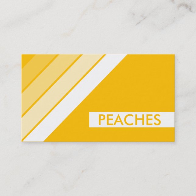 Cartão De Visita retro PEACHES (Frente)