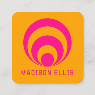 Cartão de visita retroinspirado