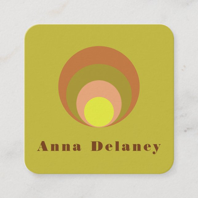 Cartão de visita retroinspirado (Frente)