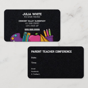 Cartão De Visita Reunião de PTA Escolar