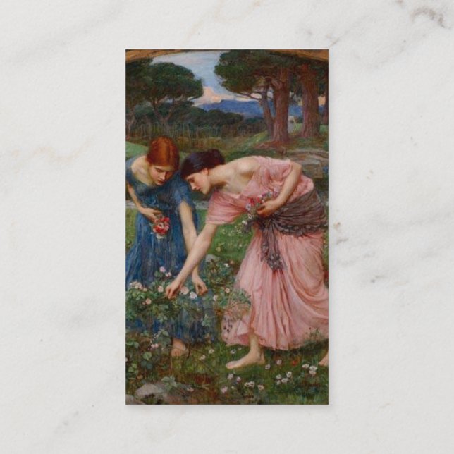 Cartão De Visita Reunindo Flores (Verso)