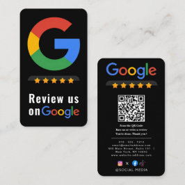 Cartão De Visita Review Google Review QR Code Google Ratings