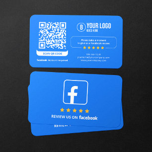 Cartão De Visita Revisão de Negócios Link Avaliações no Facebook Có