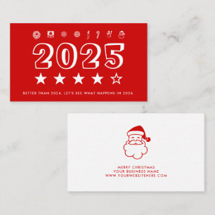 Cartão De Visita revisão do Ano Novo 2025