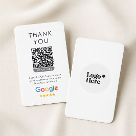 Cartão De Visita Revisão do Google com 5 Estrelas, Agradecimento e 