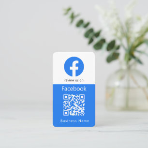 Cartão De Visita Revisões do Facebook Business Review Código QR d